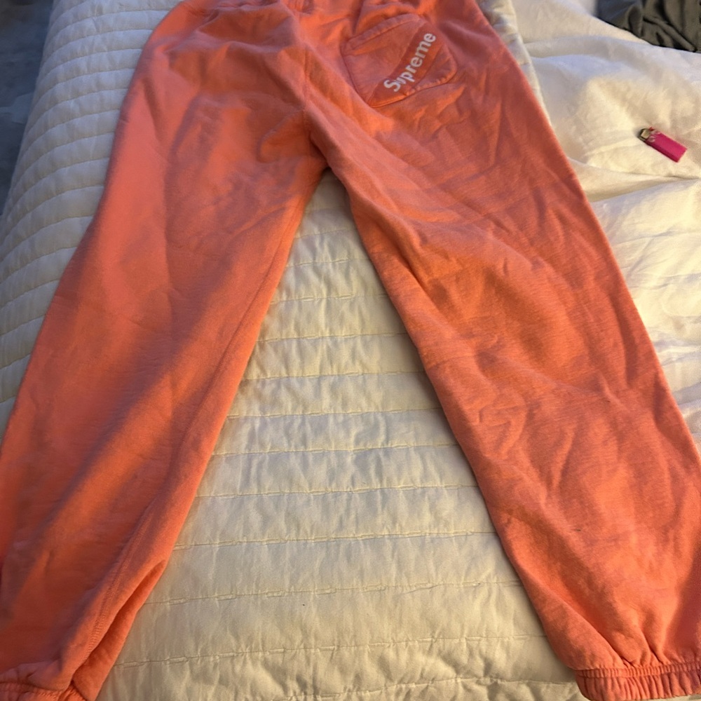 Supreme Orange TrackPants worn once - size L